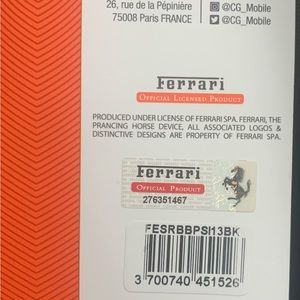 Brand New Ferrari CG Mobile Backpack